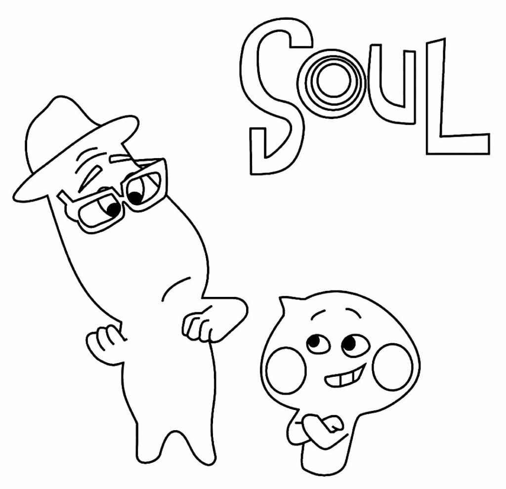 Desenho para pintar de Soul