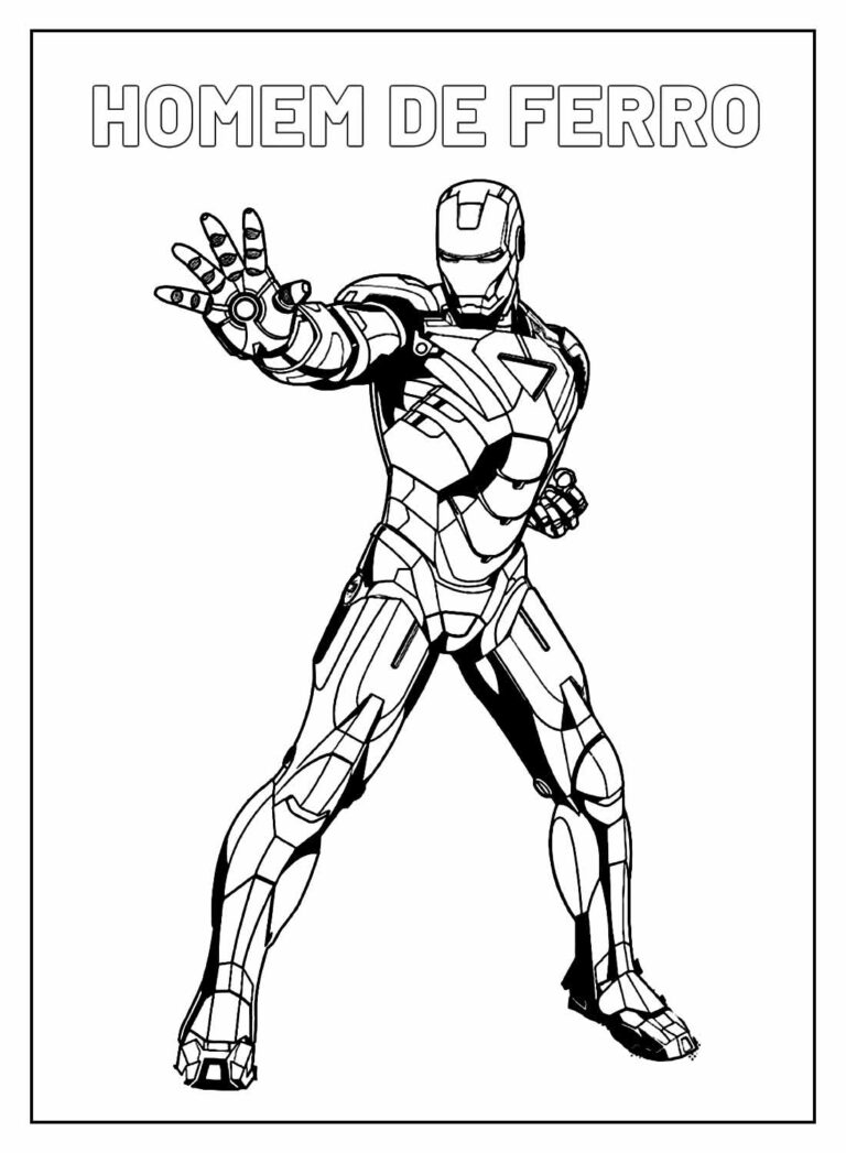 Desenhos de Super-heróis para colorir - Bora Colorir