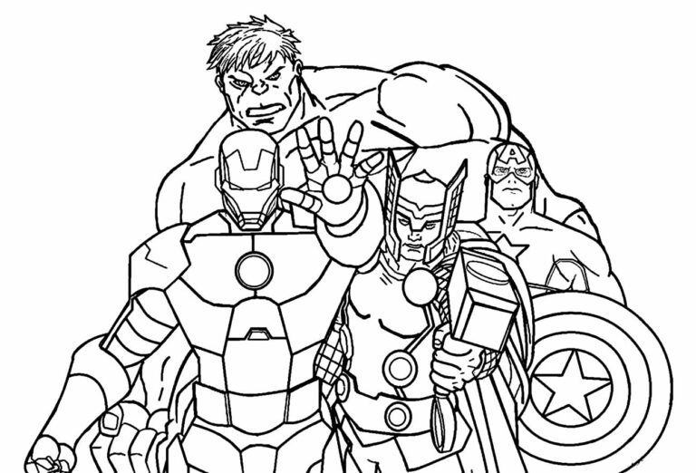 Desenhos de Super-heróis para colorir - Bora Colorir