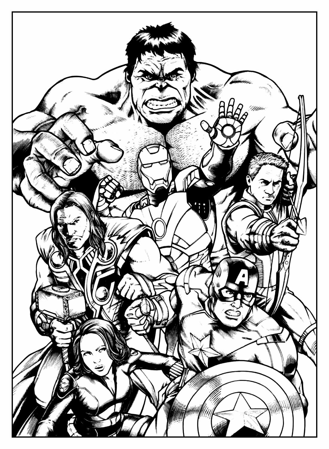 Desenhos de Super-heróis para colorir - Bora Colorir