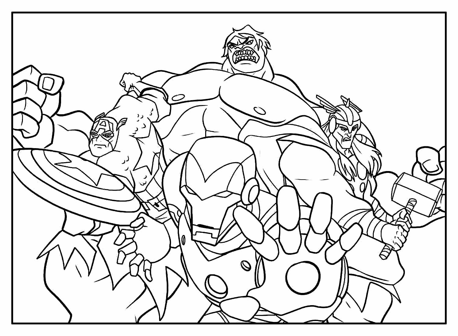 Desenhos de Super-heróis para colorir - Bora Colorir