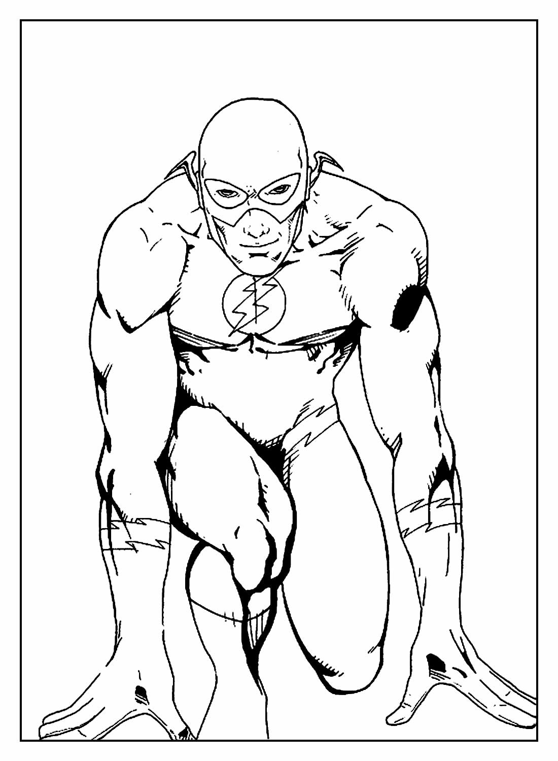 Desenhos do Flash para colorir - Bora Colorir