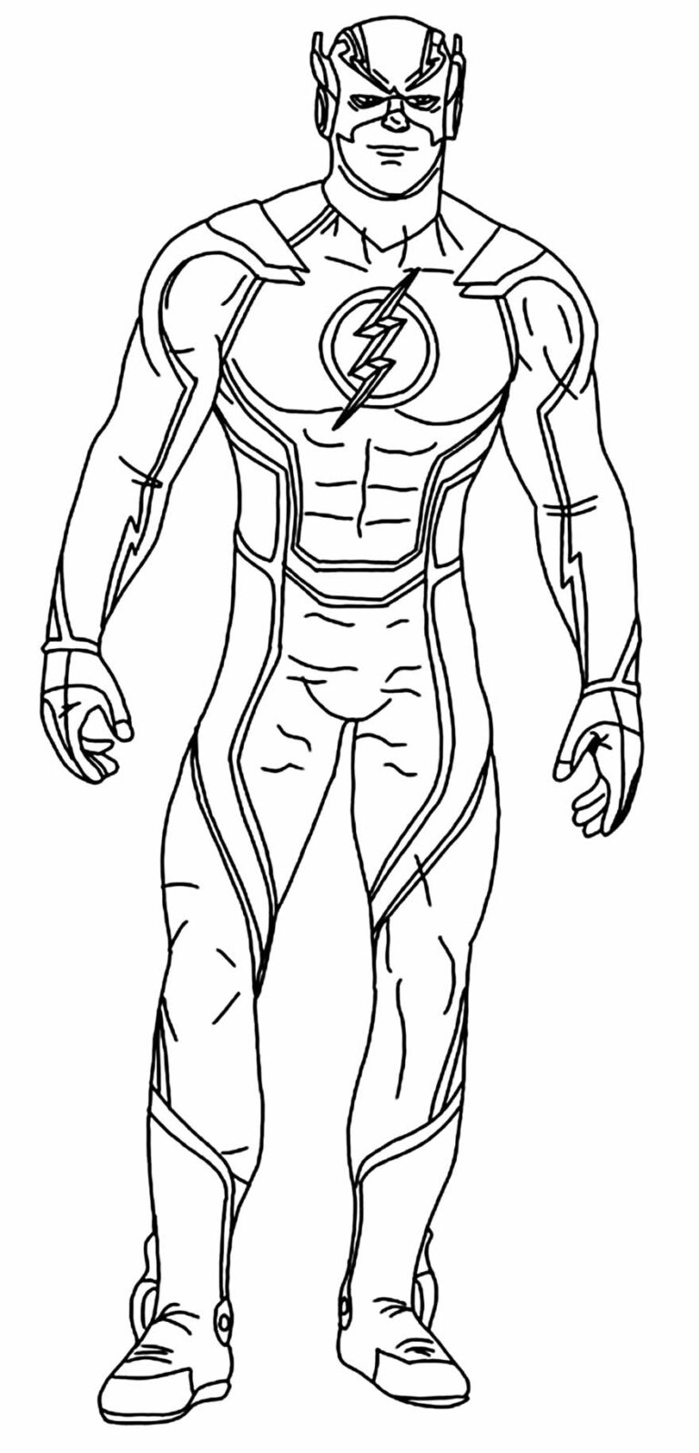 Desenhos do Flash para colorir - Bora Colorir