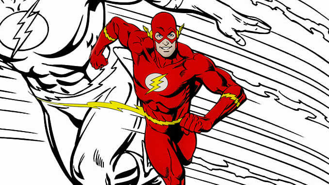 Desenhos do Flash para colorir