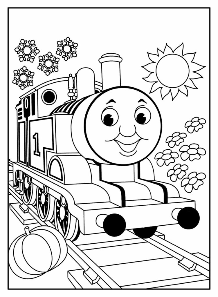 Desenhos de Thomas e Seus Amigos para pintar