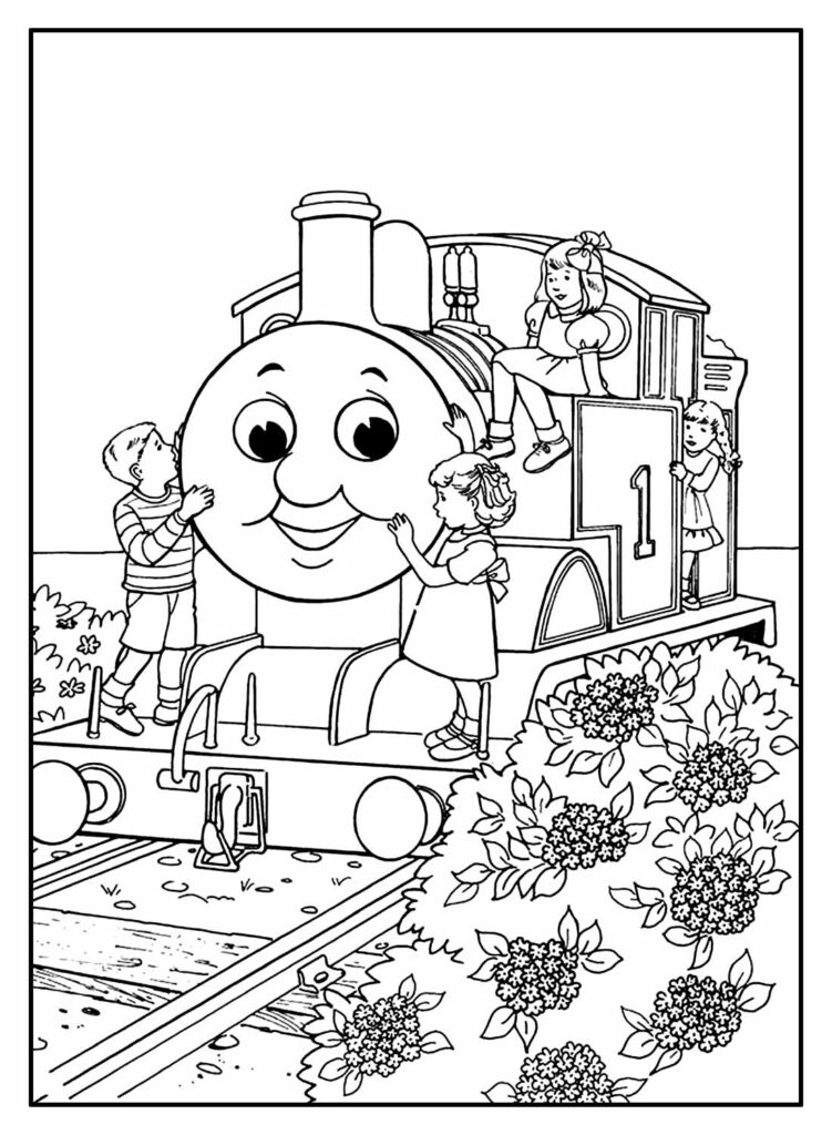 Thomas e Seus Amigos para colorir e pintar