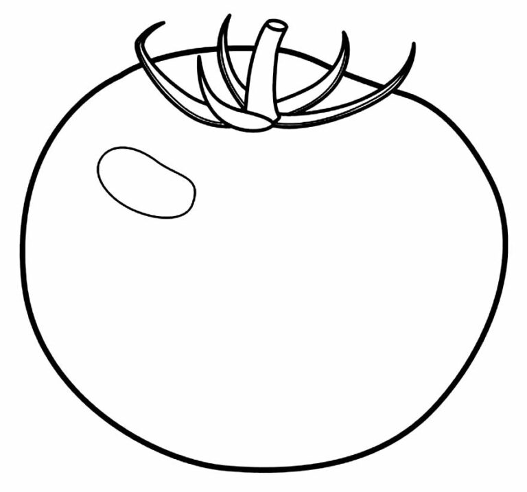 Desenhos de Tomate para colorir - Bora Colorir