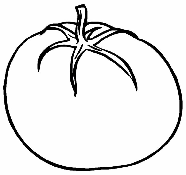 Desenhos de Tomate para colorir - Bora Colorir