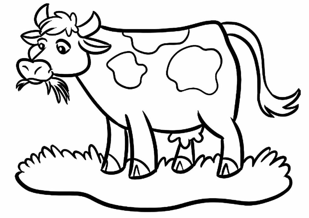 Desenho de Vaca cabeçuda para Colorir - Colorir.com