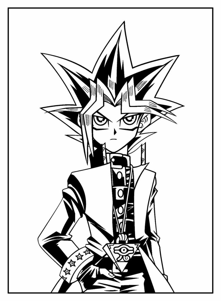 Yu-Gi-Oh para colorir