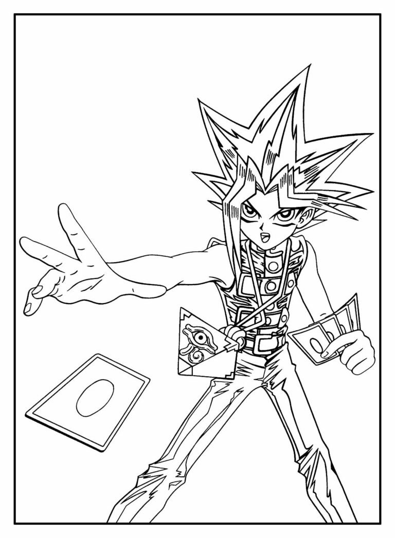 Desenhos do Yu-Gi-Oh para colorir - Bora Colorir