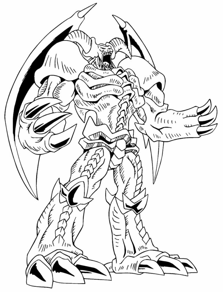 Monstro Yu Gi Oh para colorir - Desenho