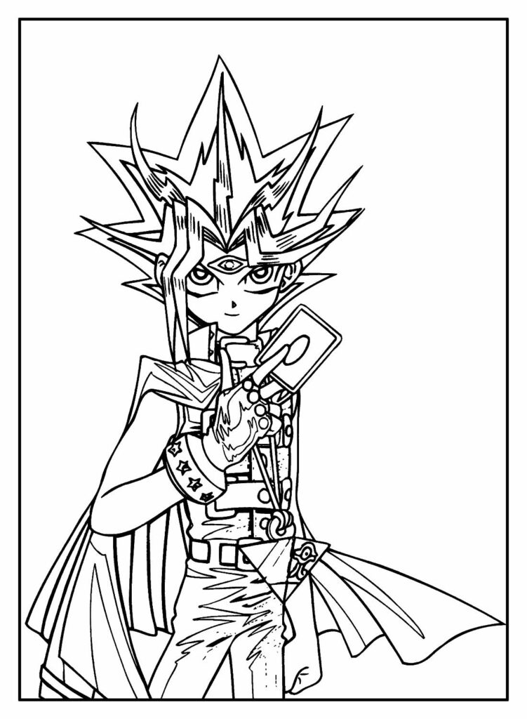 Desenhos do Yu Gi Oh para pintar