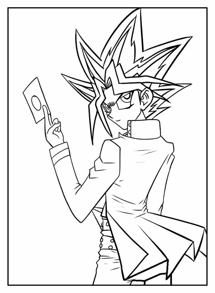 Desenhos do Yu Gi Oh para pintar