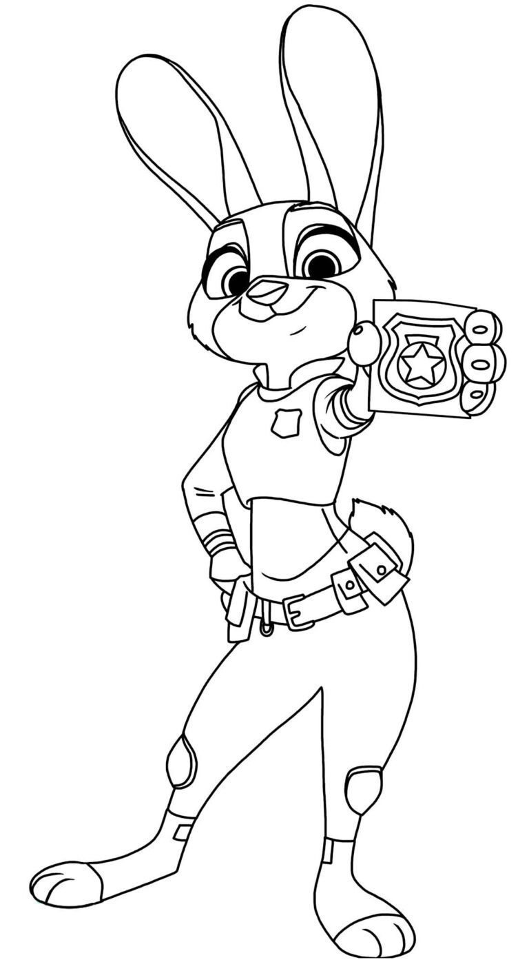 Desenhos de Zootopia para colorir - Bora Colorir