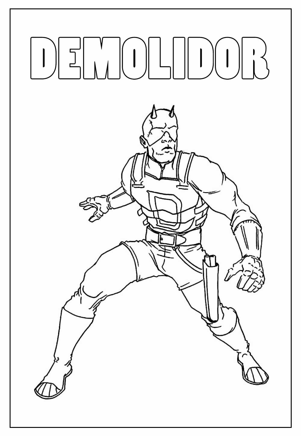 Desenho do Demolidor