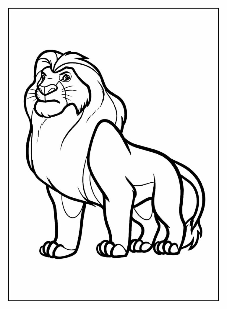 Desenhos do Rei Leão para colorir - Bora Colorir