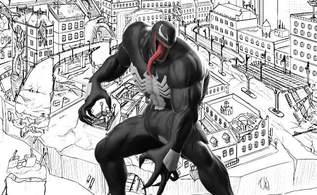 Desenhos de Venom para colorir