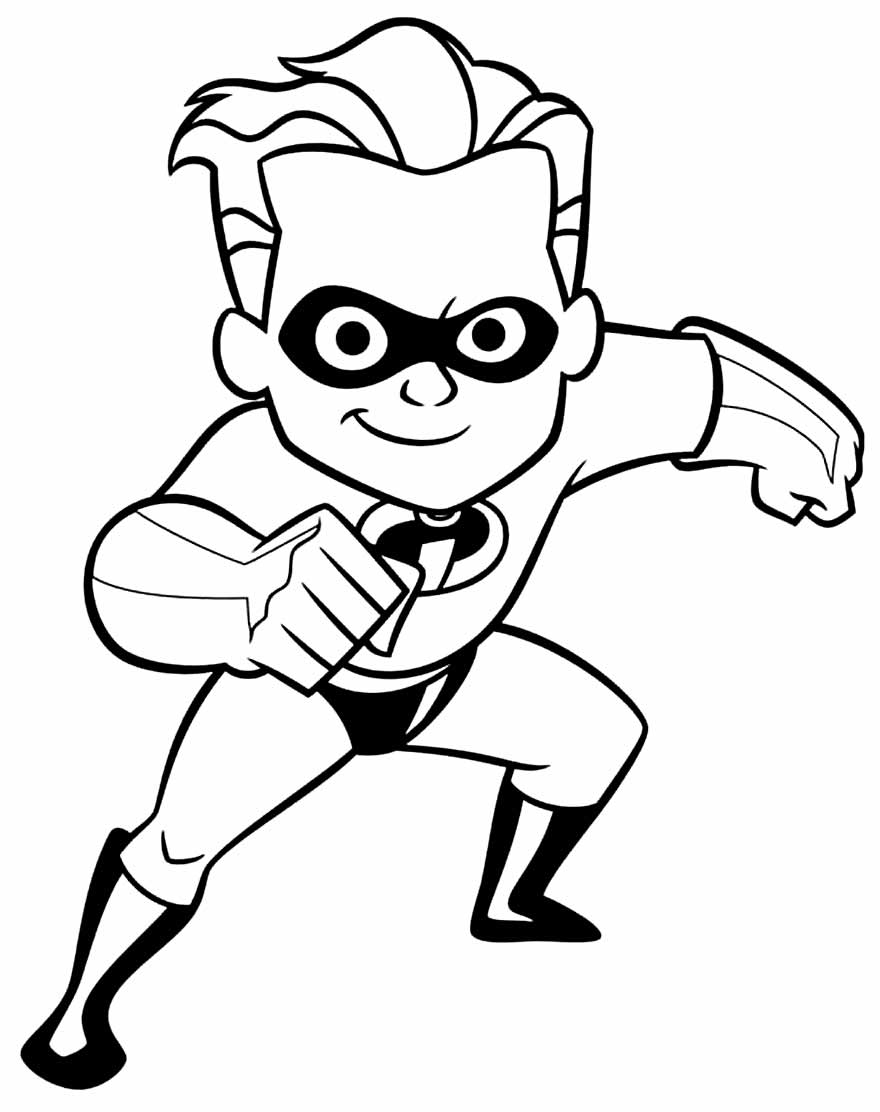 Desenhos dos Incríveis para colorir - Bora Colorir