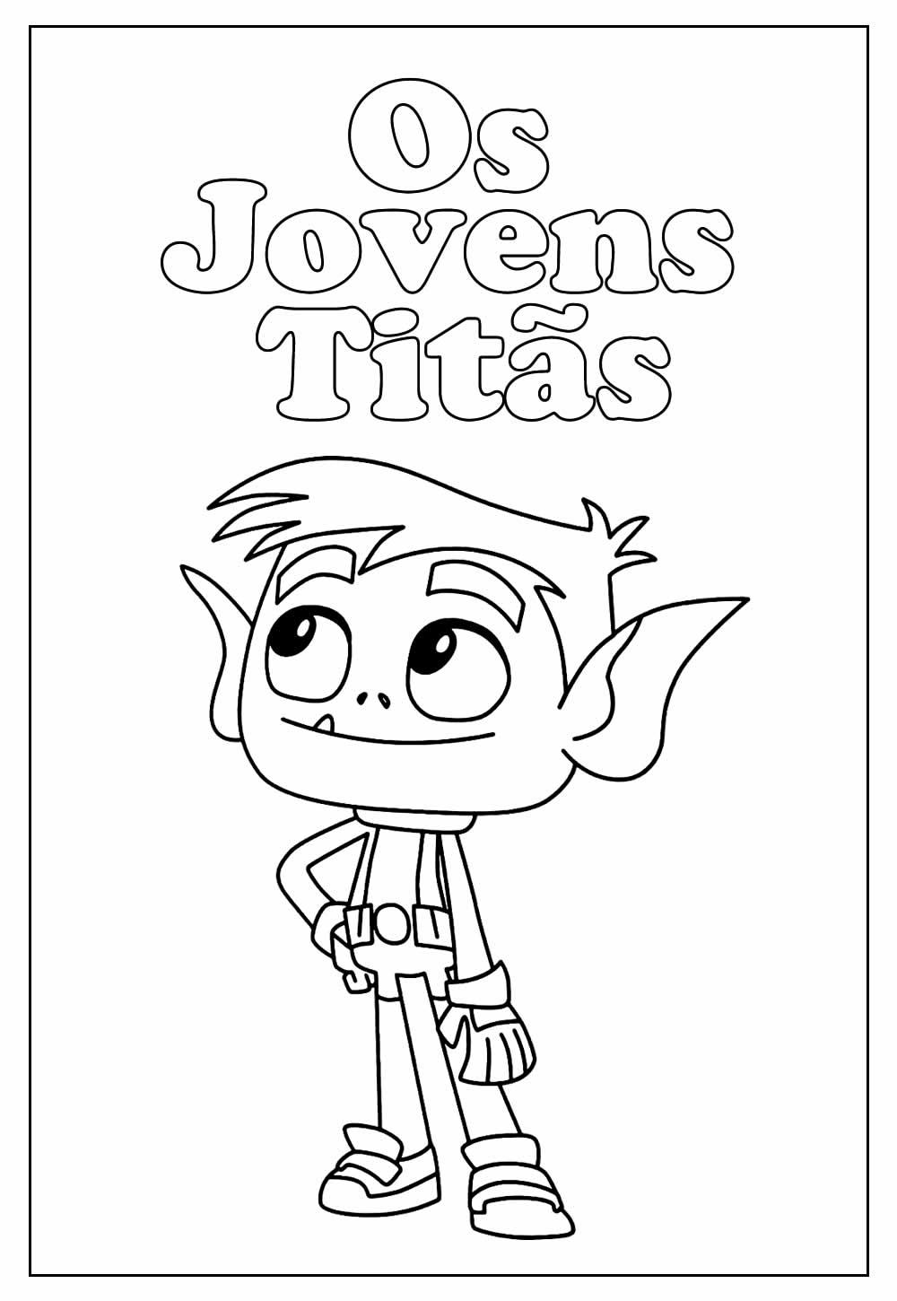 Desenho Educativo dos Jovens Titãs