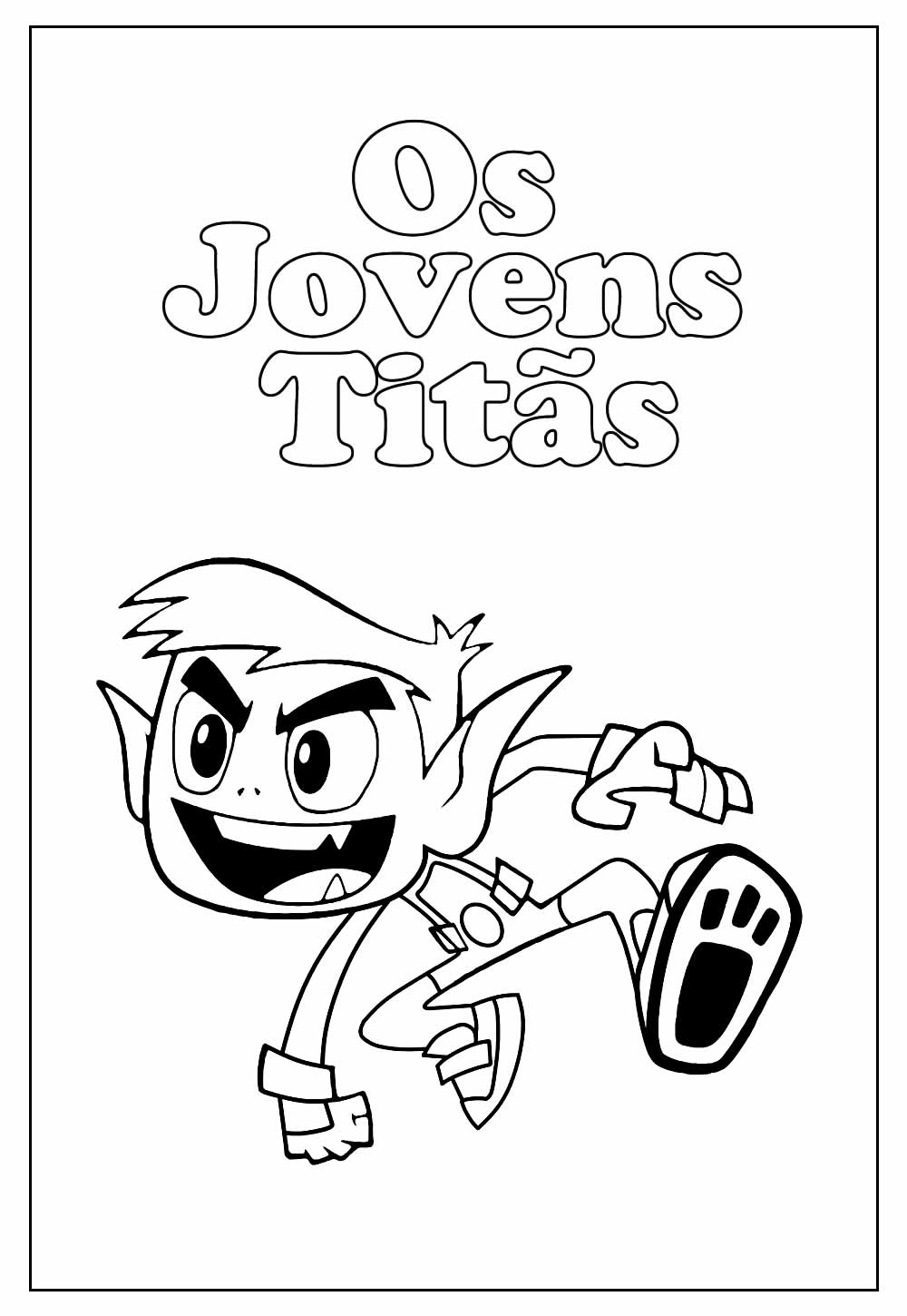 Desenho Educativo dos Jovens Titãs