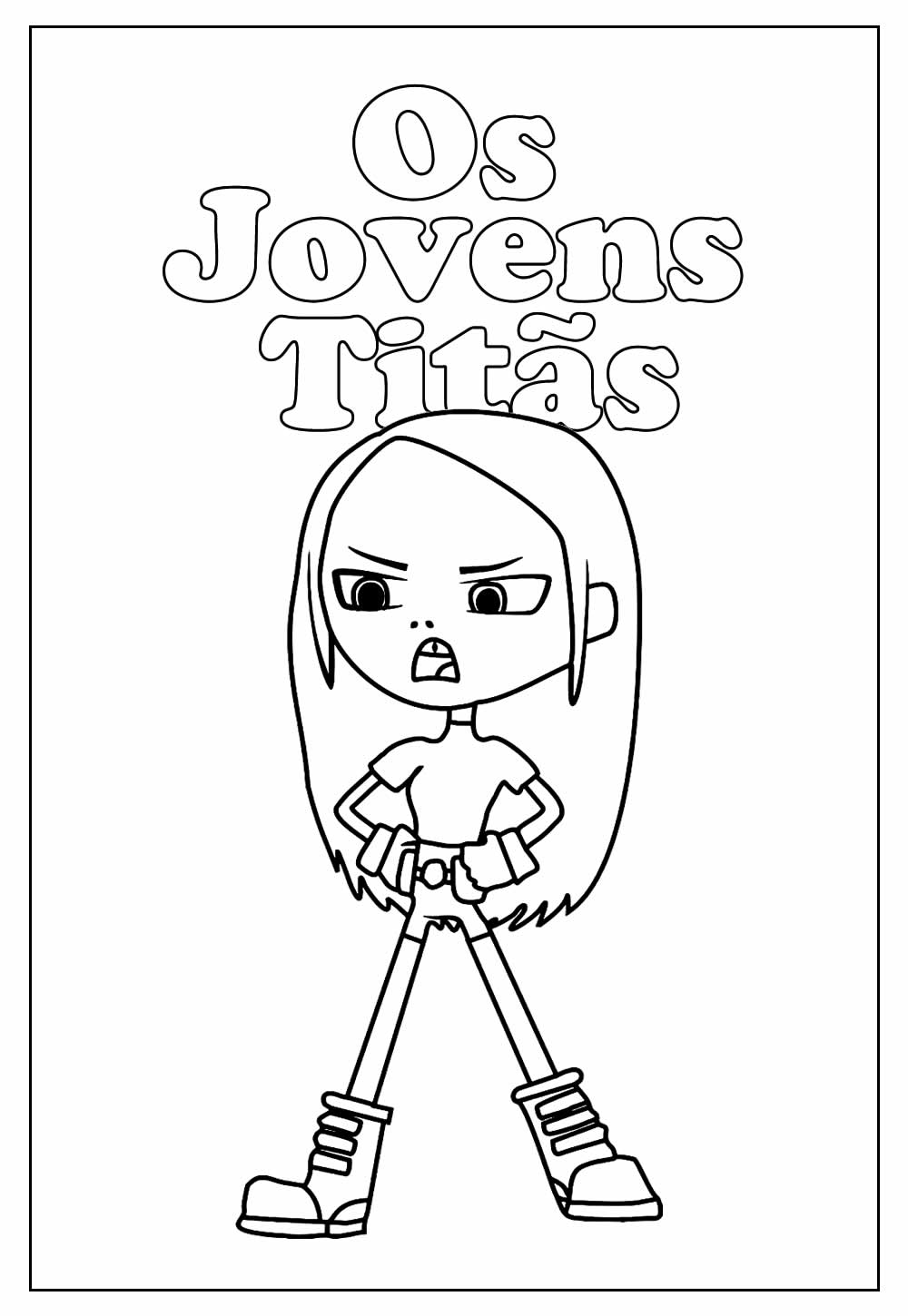 Desenhos Jovens Titãs Colorir