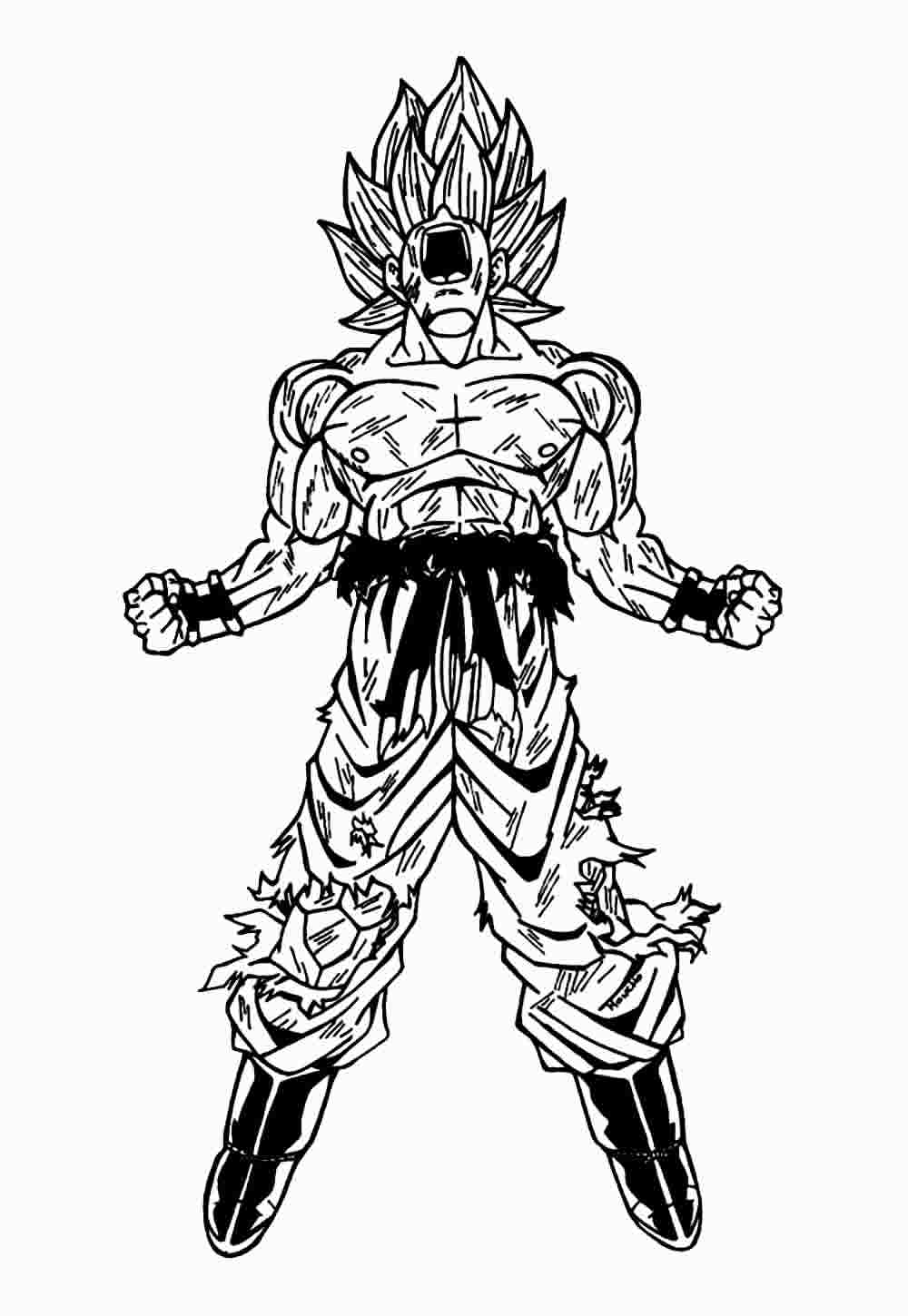 Dragon Ball Z para colorir