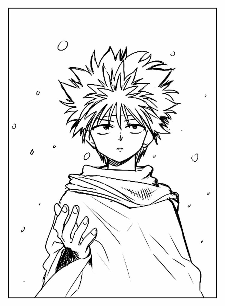 Desenho de Yu Yu Hakusho para colorir