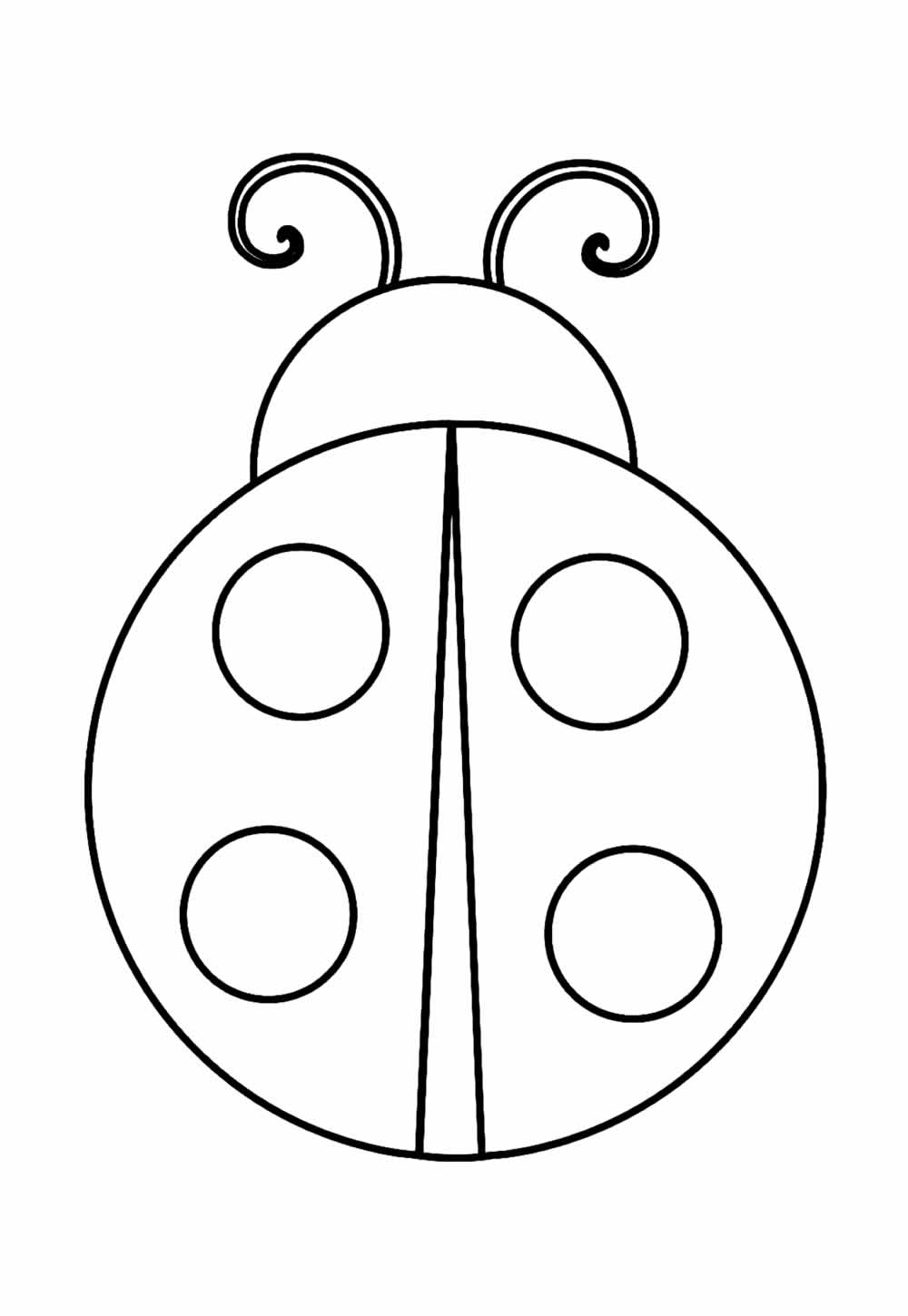 Desenho de Joaninha para colorir