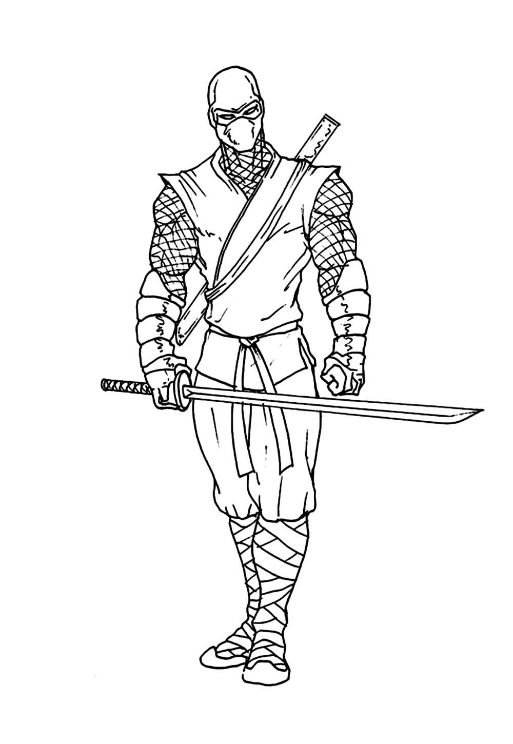 Desenho de Ninja