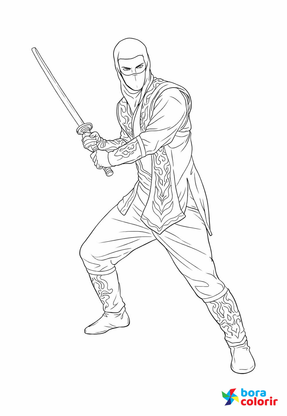 Desenho de Ninja