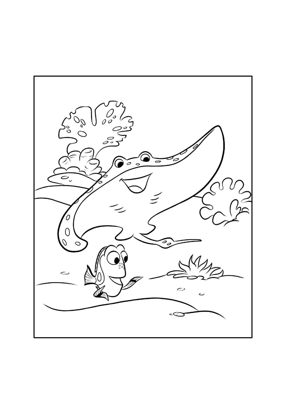 Desenho de Procurando Dory para colorir