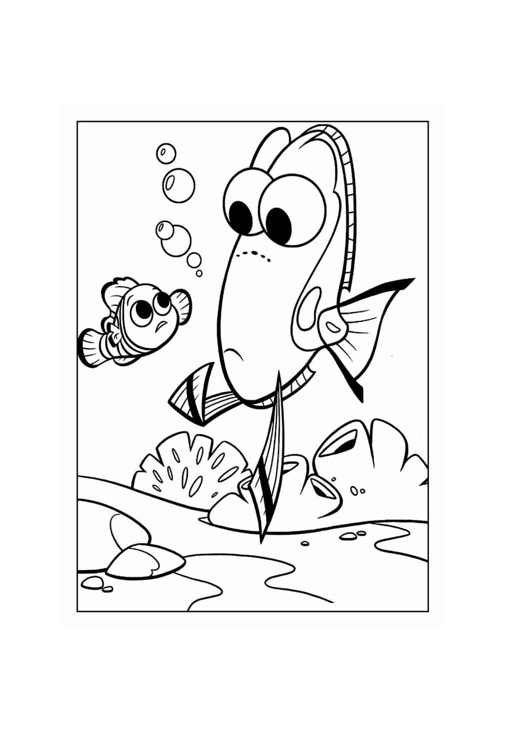 Desenho de Procurando Dory para colorir