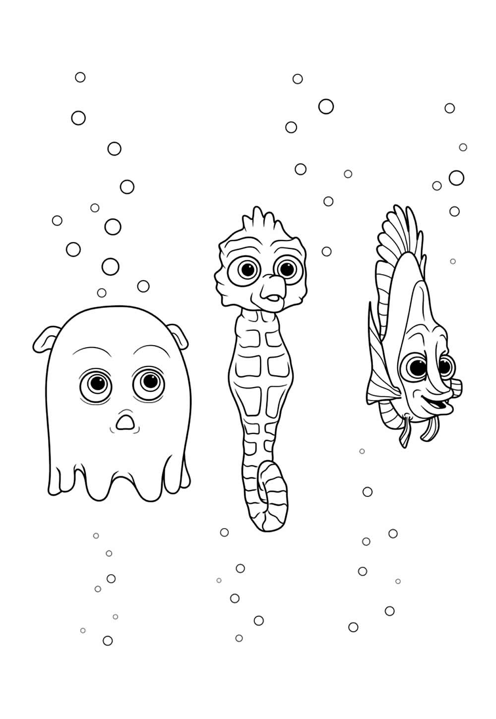 Desenhos de Procurando Nemo para pintar