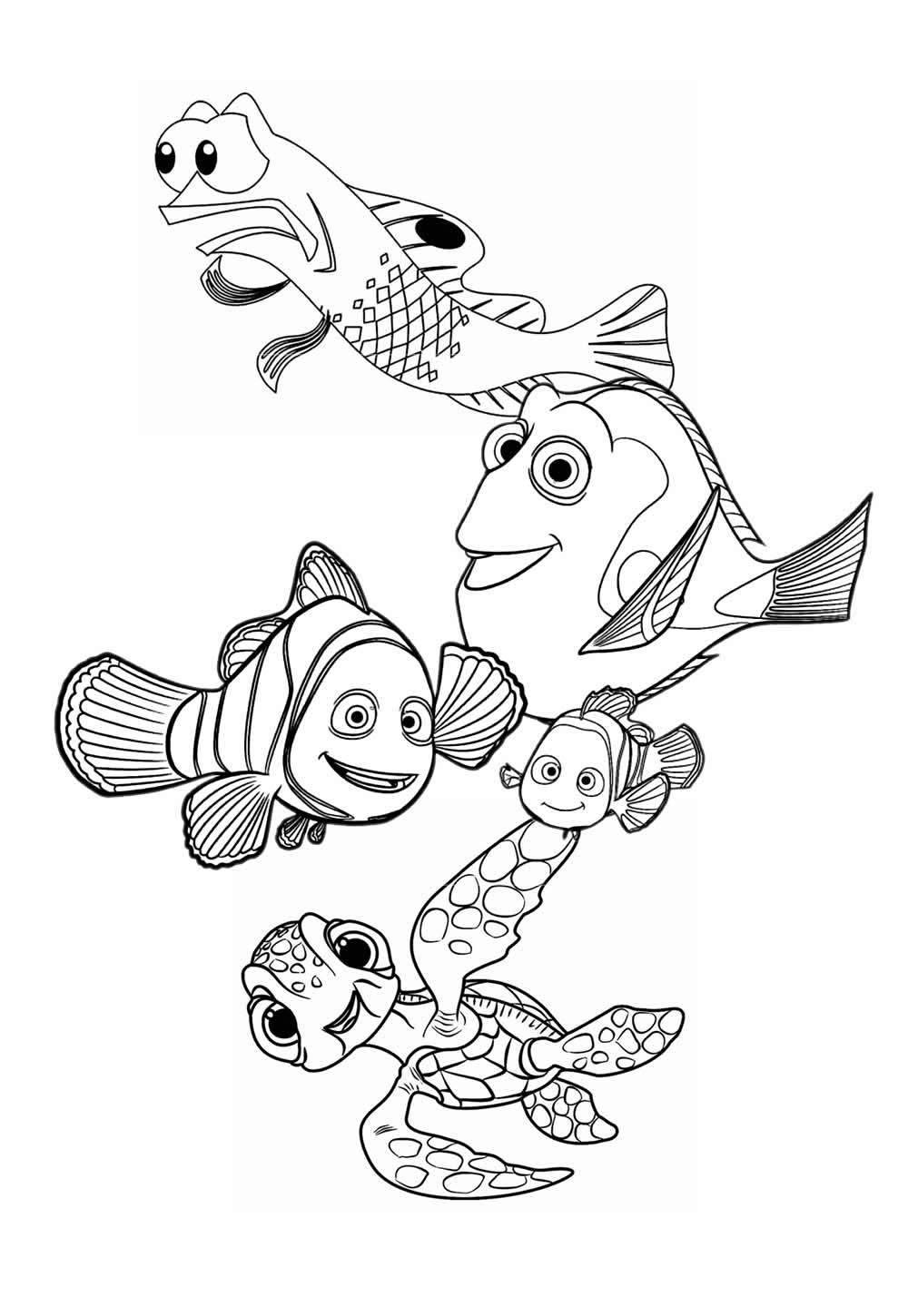 Desenho de Procurando Nemo para colorir