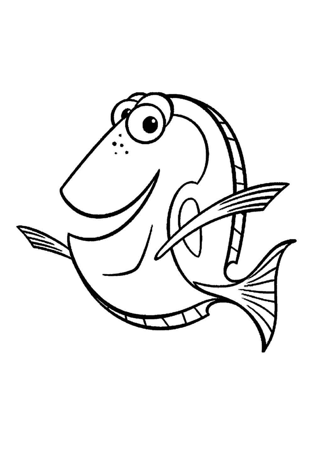 Desenho de Procurando Nemo para pintar