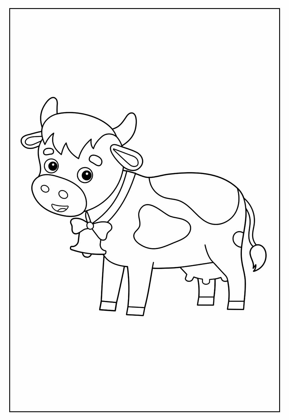 Desenho de Vaca para colorir