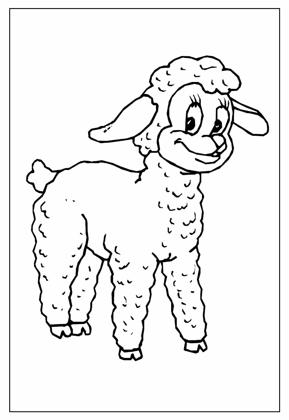 Desenho de Ovelha para colorir