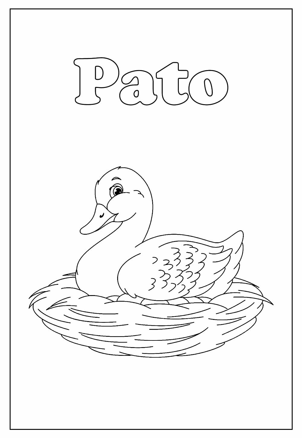 Desenho de Pato