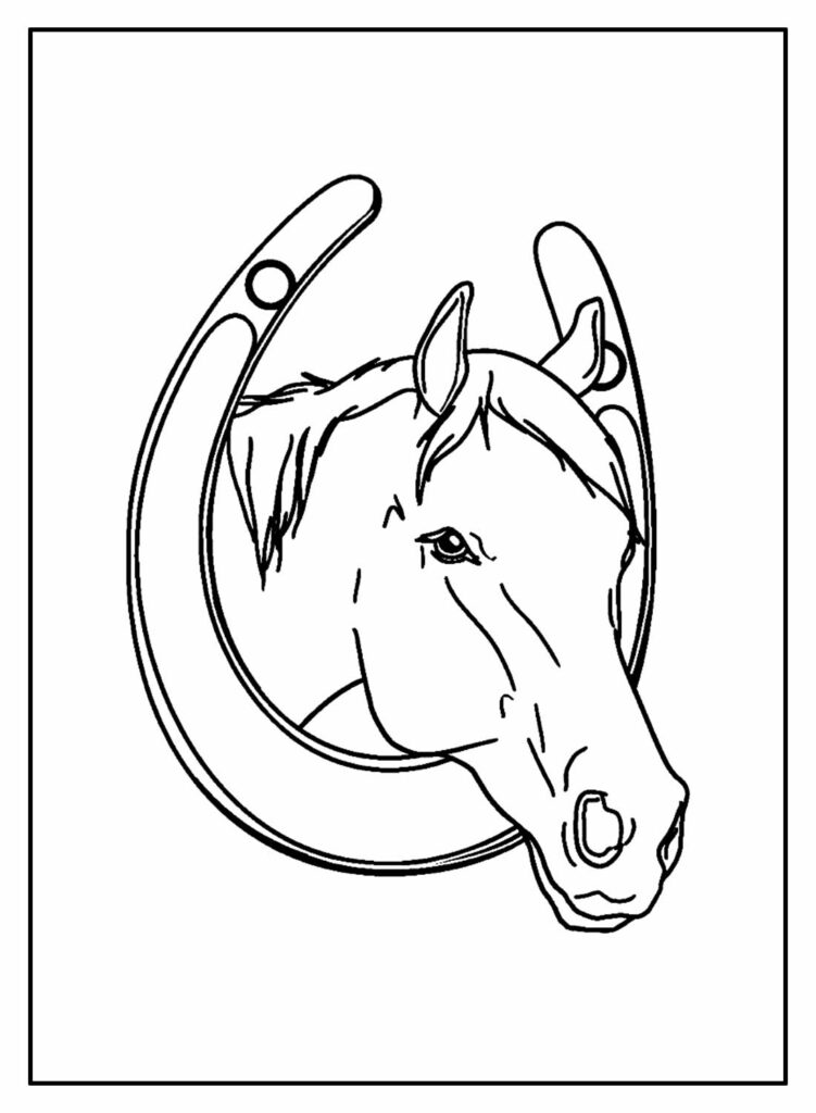 Desenho de Cavalo para pintar