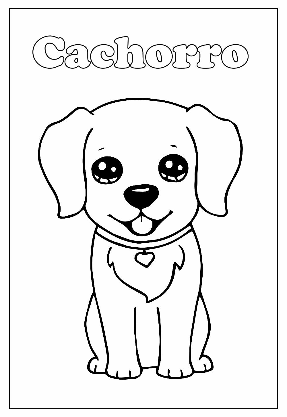Desenho de Cachorro para colorir