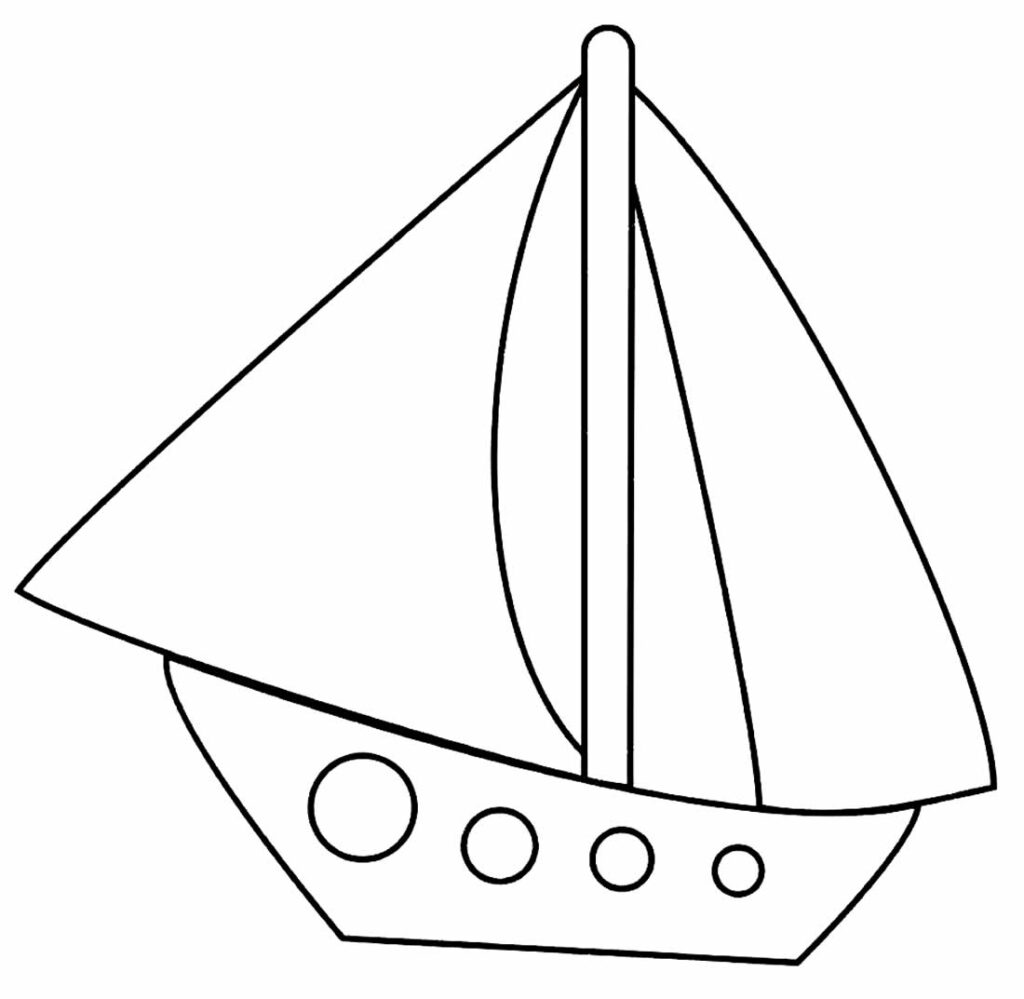 Barcos para colorir