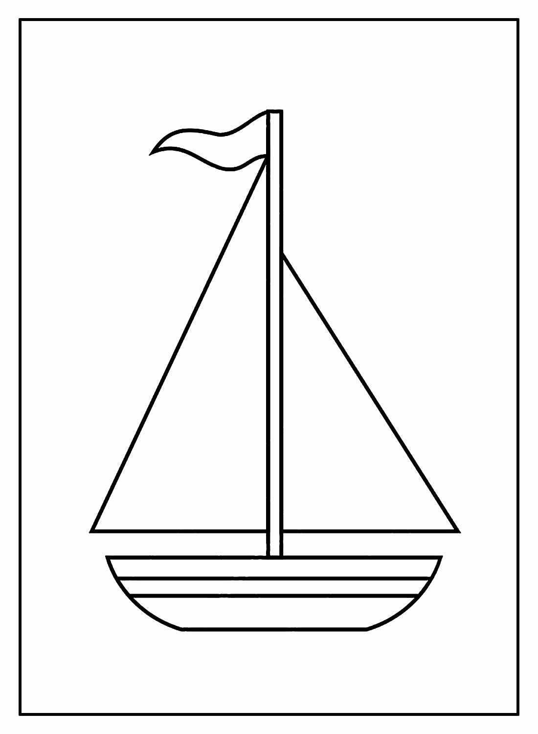 Desenhos de Barcos para colorir - Bora Colorir