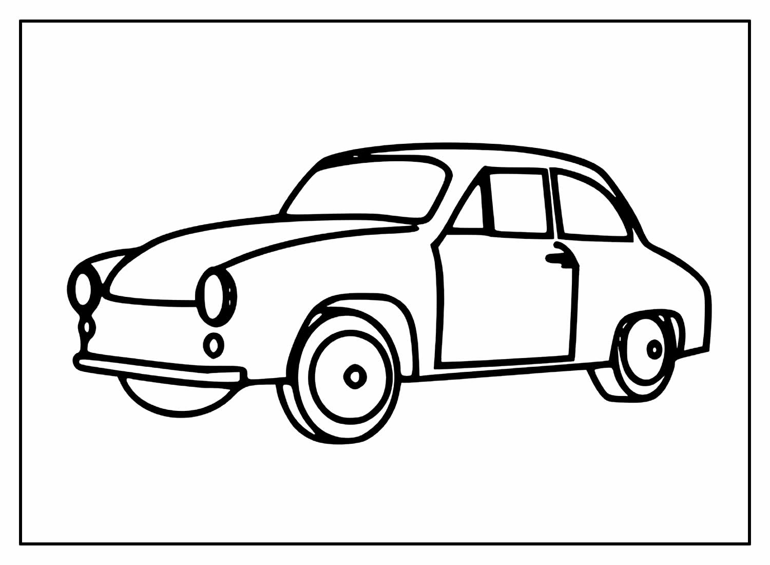 Desenhos de Carrinhos para colorir - Bora Colorir
