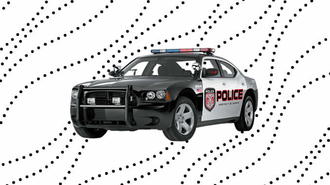 Desenhos de Carros de Polícia para pintar