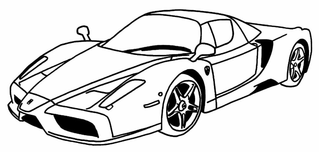 Desenhos para colorir - Carros de corrida