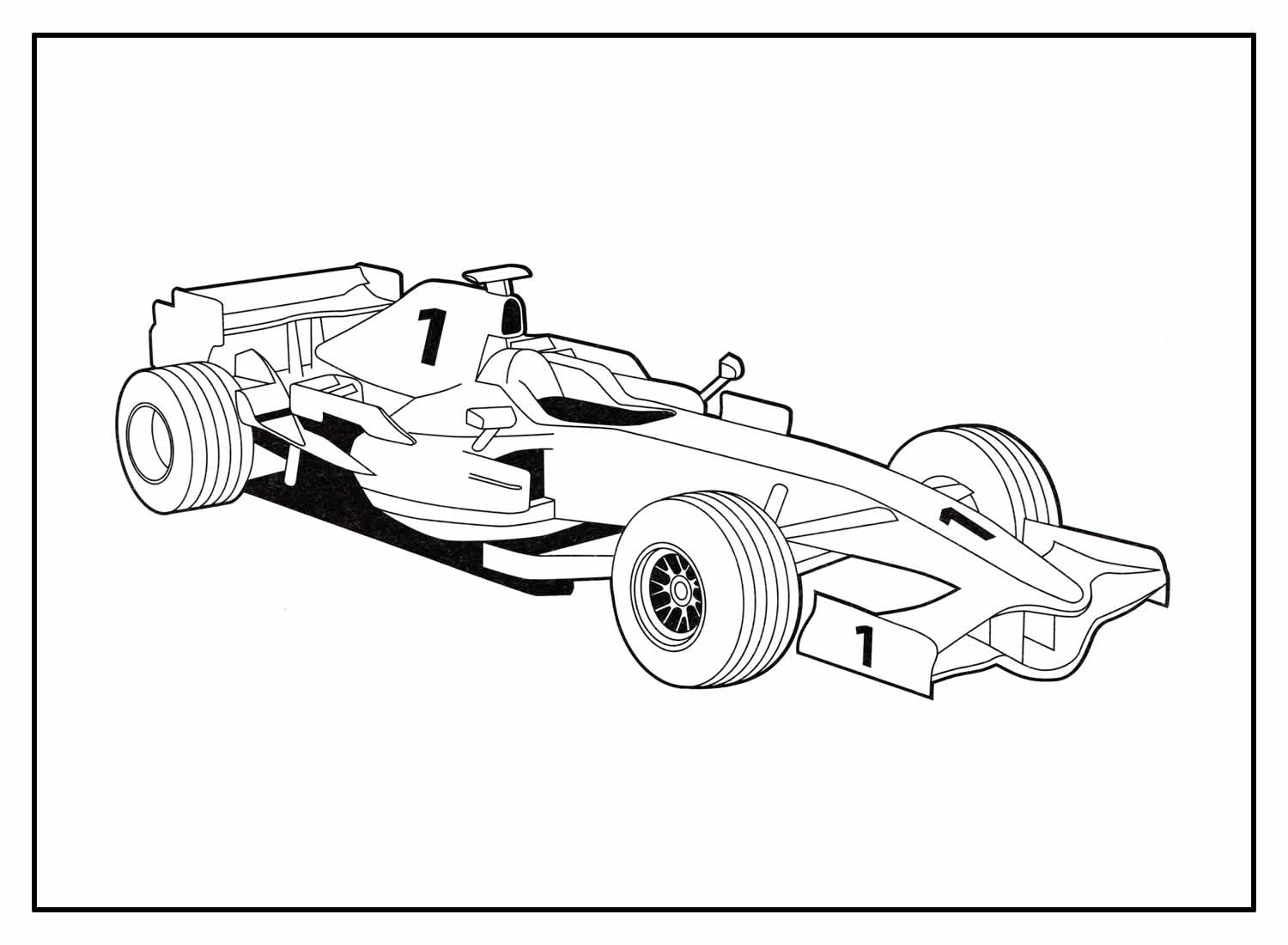Desenhos de Carros de Corrida para colorir - Bora Colorir