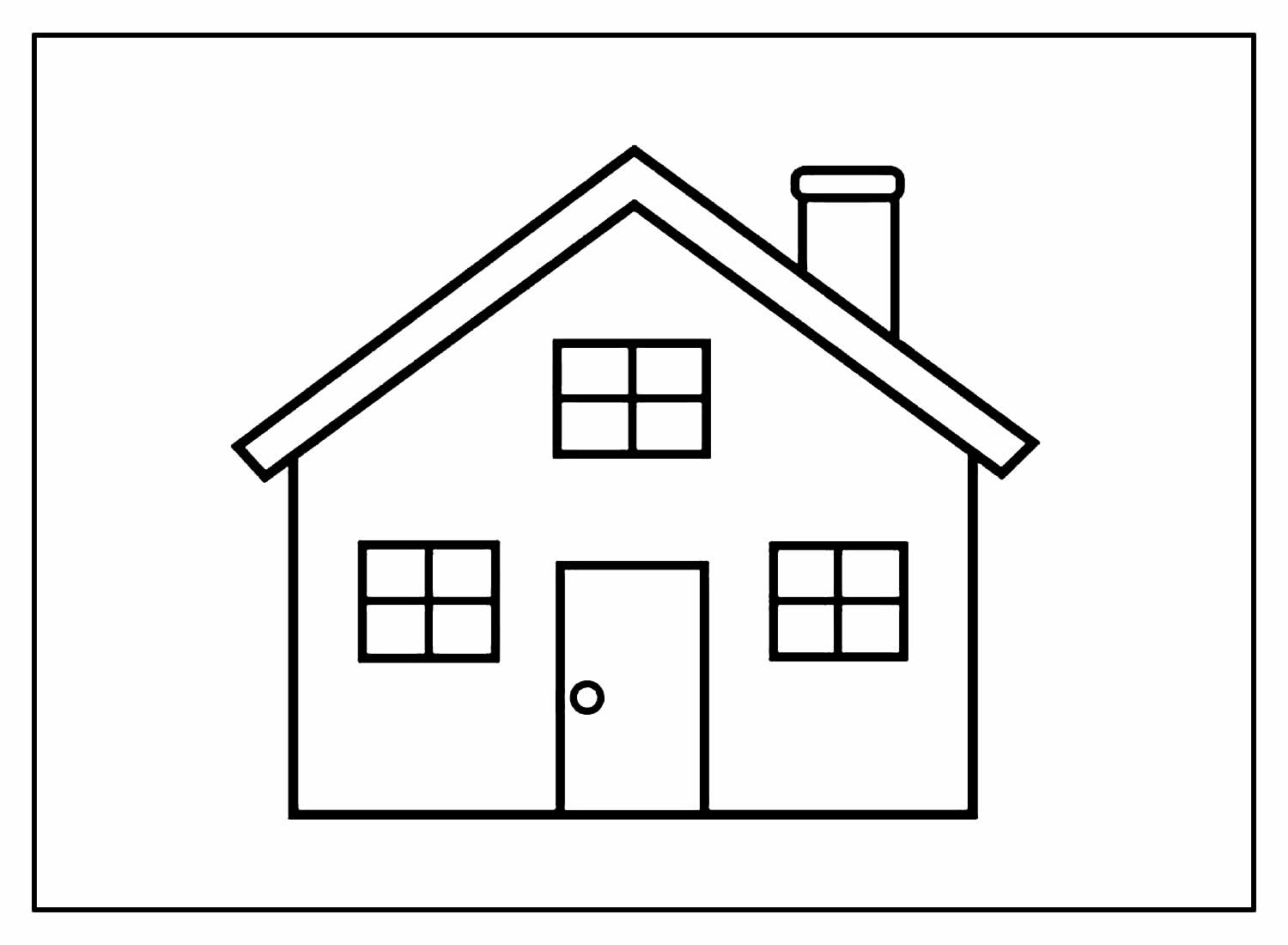 Desenhos de Casa para colorir - Bora Colorir