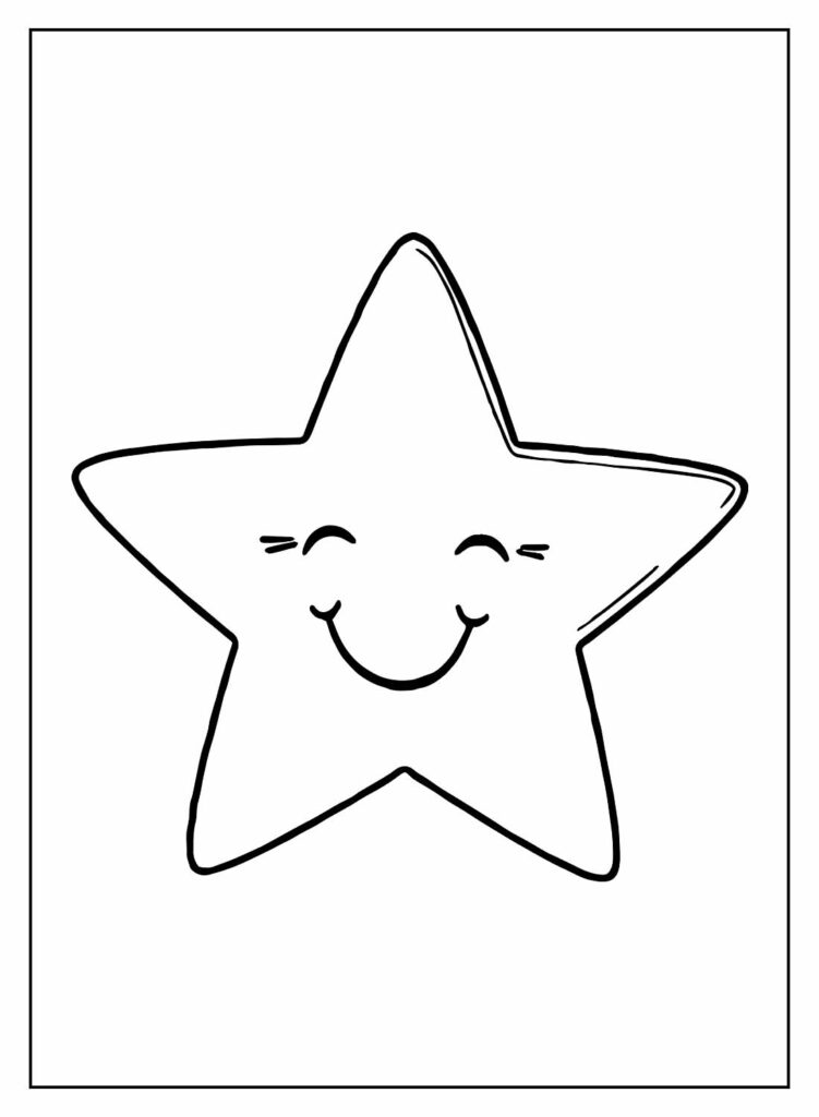 Desenhos para colorir de estrela em 3d para colorir 