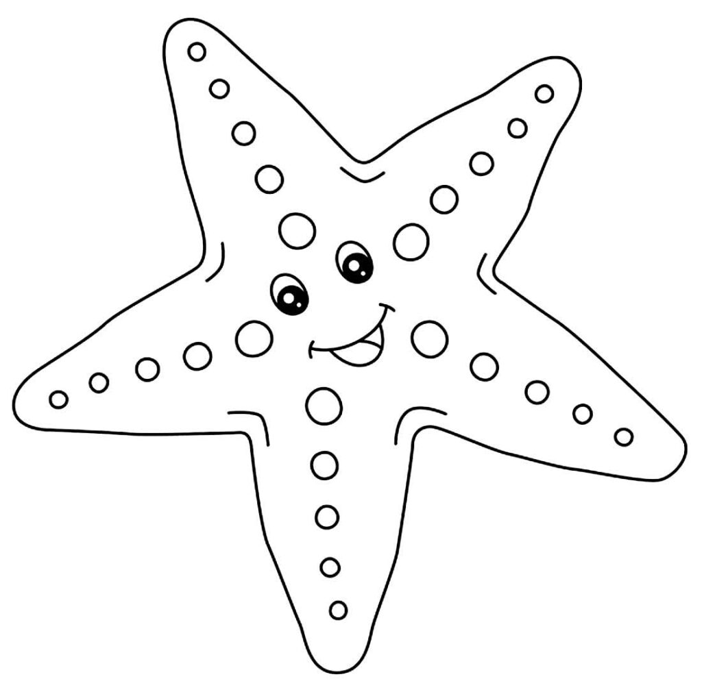 Desenho de Estrela do Mar